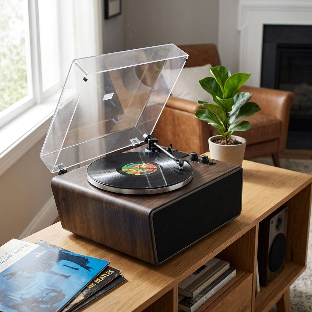 Platine Vinyle XJ-Home XJ-H01 - Noyer