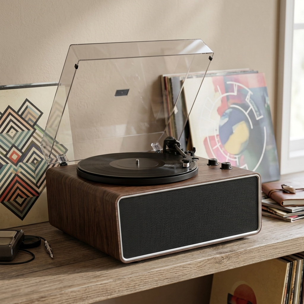 Platine Vinyle XJ-Home XJ-H02 - Bois